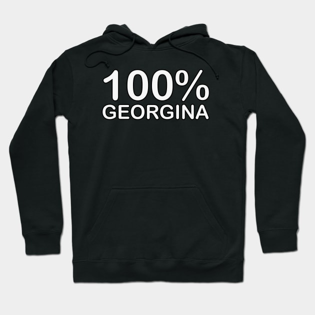 Georgina Name, couples gifts for boyfriend and girlfriend matching. Hoodie by BlackCricketdesign